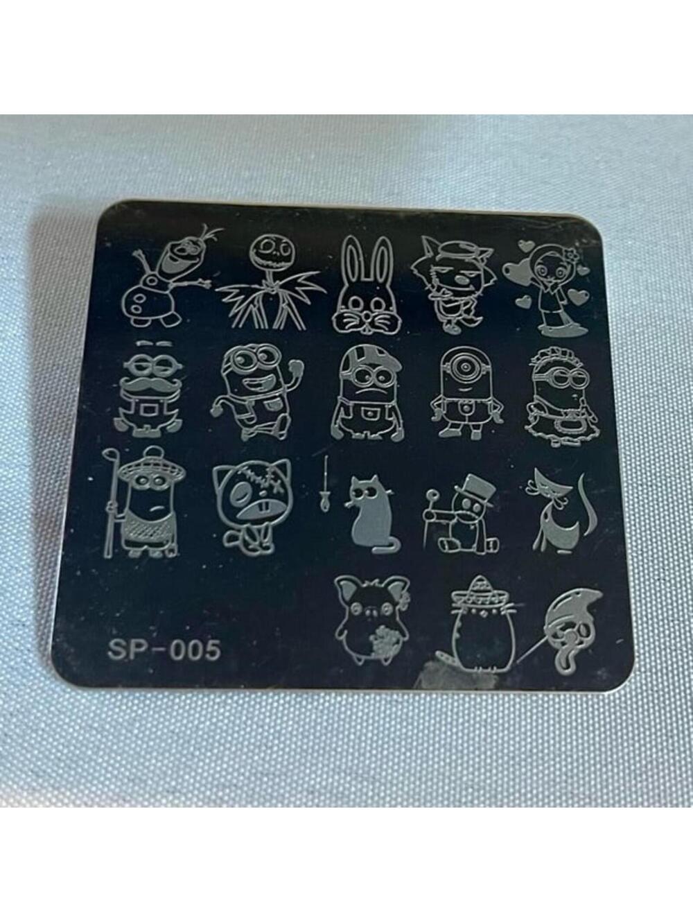 New - Nail Stamping Plate - Minions